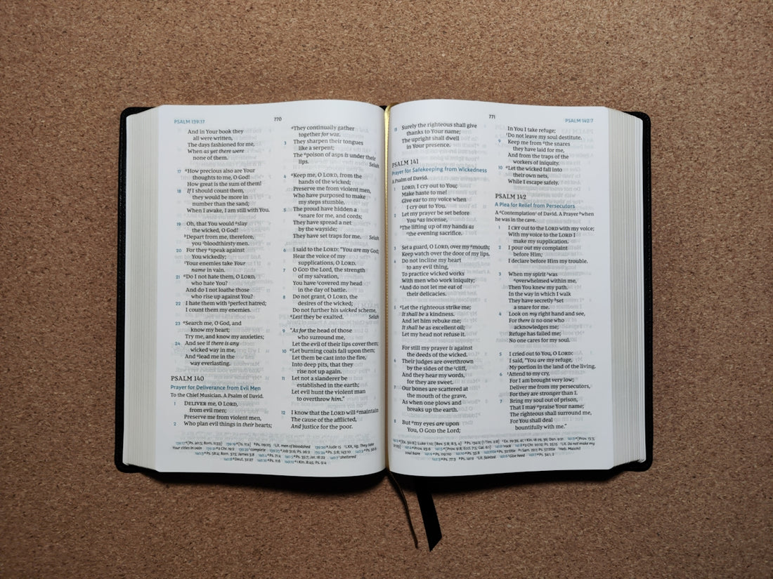 an open book with words on it